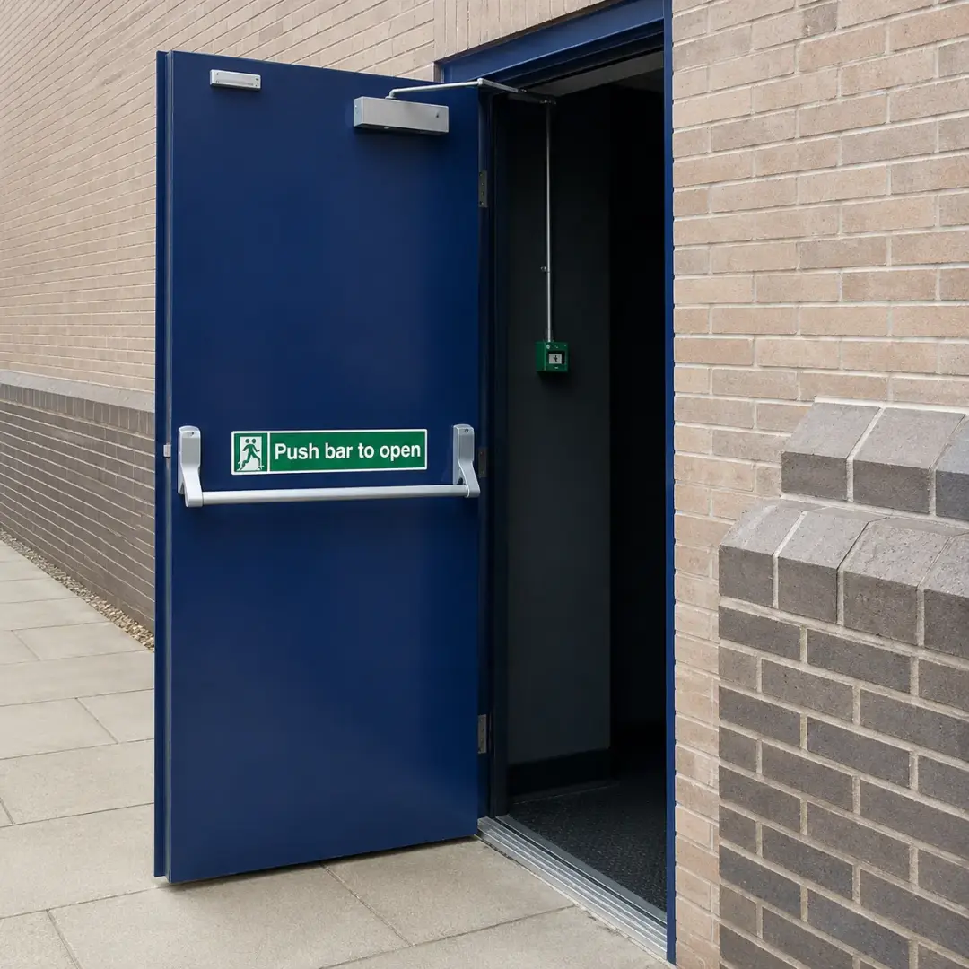 Steel Pedestrian Doors for Retail Properties