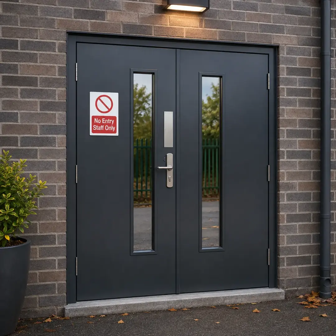 Steel Pedestrian Doors for Staff-Only Areas