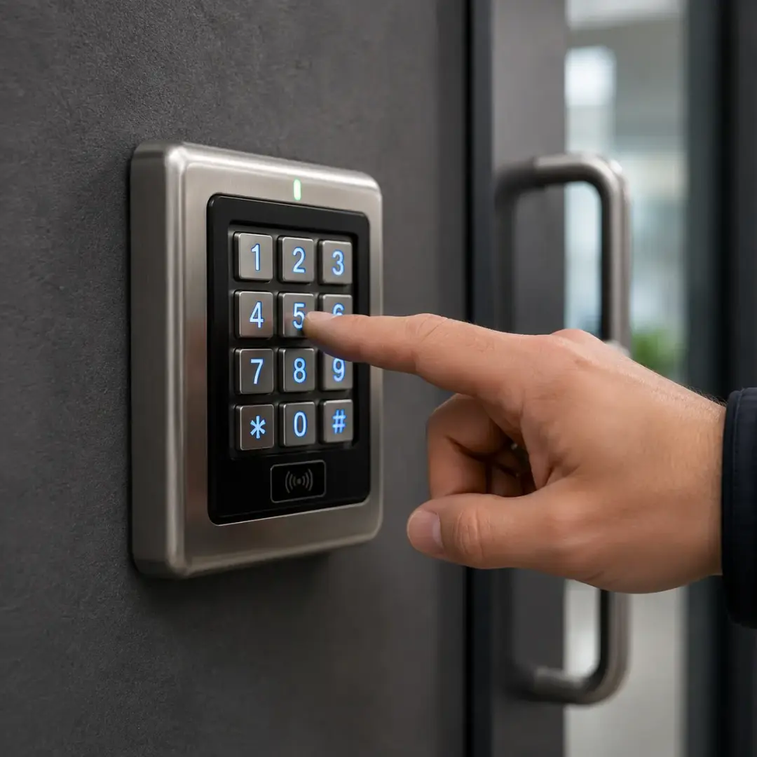 Using Keypad Entry with Steel Pedestrian Doors